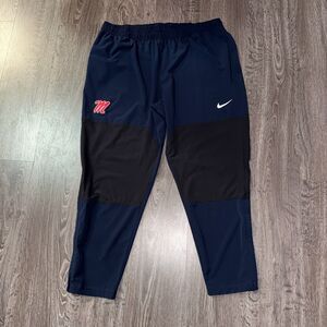 Nike Ole Miss Rebels Football Team Issue On-Field Woven Track Pants Mens 2XL NEW